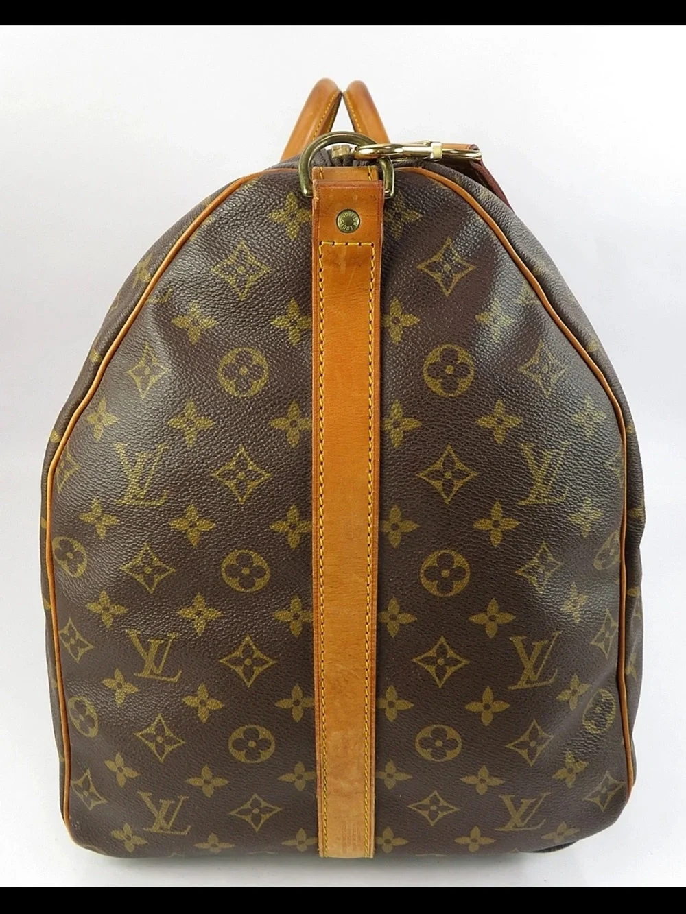 Louis Vuitton Monogram Canvas Brown Duffel with Vachetta Trim